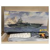 HMS illustrious 1:400 scale model ship by Heller