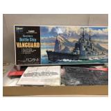 Royal navy battleship vanguard 1/450 scale model