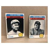 Babe Ruth and Ty Cobb 1973 Topps  baseball leader