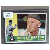 Whitey Herzog 1960 Topps  baseball card