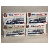 4- HMS Amazon 1/ 600 scale battleship model k