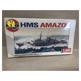 HMS Amazon 1/600 scale model kit unopened