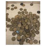 160- Wheat pennies various dates