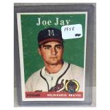Joe JAy Topps Baseball card Milwaukee Braves