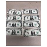 8- early $1 bills 1969B 19 63 80 1969 1969 1953 a