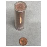 Roll of 1963 Canadian pennies