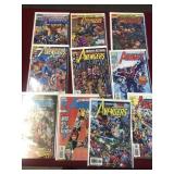 Marvel comics the avengers group of 10 comics