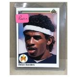 Deion sanders 1990 upper deck rookie baseball card