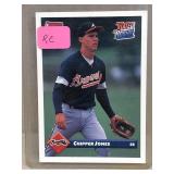 Chipper Jones 1992 Donruss rated rookie card