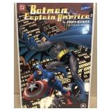 Batman and captain American DC and Marvel comic