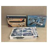 Group of aircraft carrier model kits