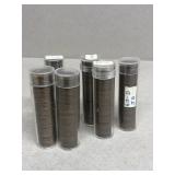 6 Rolls of pennies 1920, 1937, 1960 and wheat