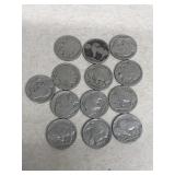 13-Buffalo nickels various dates
