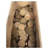 500 Wheat pennies in various dates mostly from