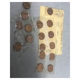 17 Uncirculated pennies 1962 1963