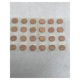 24 Uncirculated pennies
