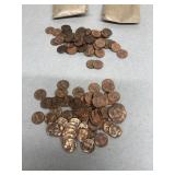 130 Uncirculated pennies 1972