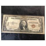 1935 a Hawaii silver one dollar certificate with