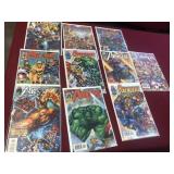 Marvel comics the avengers group of 10