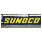Sunoco Plastic Sign, 12 ft., metal frame