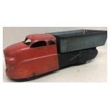 Pressed truck red cab