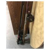 Group of fishing poles