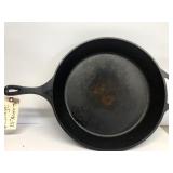 Large 15" across the top cast iron skillet