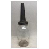 Oil bottle with spout