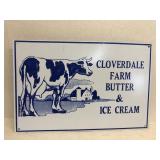 Cloverdale Farm butter and ice cream sign