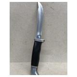 Upside down buck knife