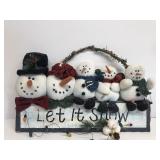Let it snow holiday sign