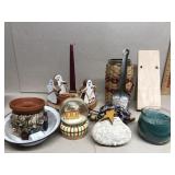 Halloween, candle , snow globe