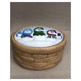 Snowman candy dish