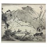 Harrison Cady etching, signed Proof / 100