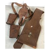 Vintage cowgirl holster and rifle bag