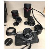 Honeywell Pentax camera and lens