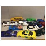 Slot car tops and parts