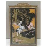 1930s Decorative Reverse Painted Scene