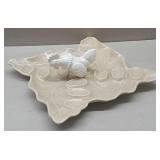 California Pottery Egg Plate