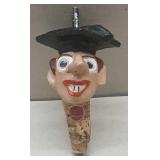 English Paper Mache Bottle Stopper