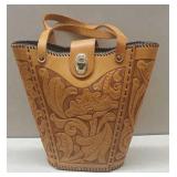Vintage Tooled Leather Purse