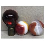 Marbles and marble with claw