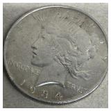 1934 D Silver dollars