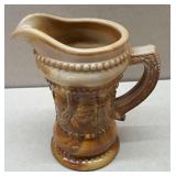 St. Clair Carmel Slag Pitcher (Bead Mark On