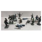 Toy soldiers approximately 2 inches tall hand