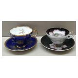 2 Decorative Tea Cups/Saucers