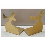 Vintage Aluminum Planes Bookends