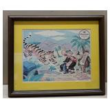 Jaymar  Popeye Inlaid Puzzle In Frame