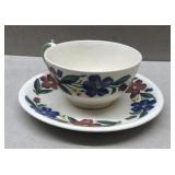 Garden city pottery cup and saucer