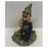 Gnome with a camera figurine